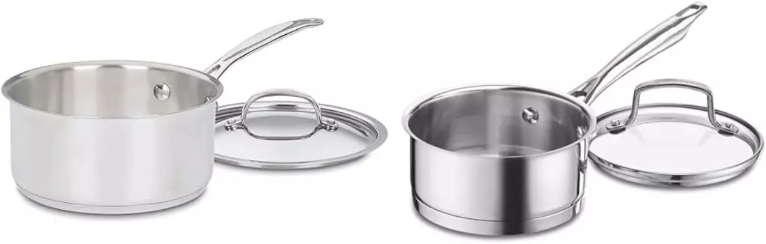 Набор кастрюль из нержавеющей стали Cuisinart 719-18 на 2 литра и 8919-14 на 1 литр