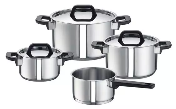 Набор кастрюль из нержавеющей стали ROHE Germany Макс., 4 шт