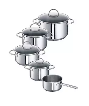 Набор кастрюль из нержавеющей стали ROHE Germany Ravenna, основной набор, 5 предметов