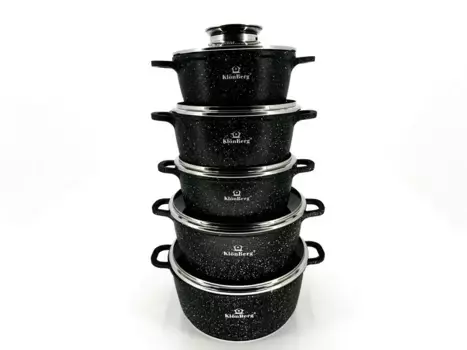 Набор кастрюль Klnberg, черный