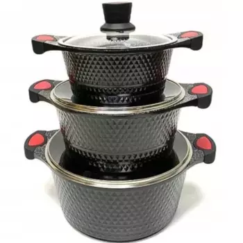 Набор кастрюль Klnberg, черный