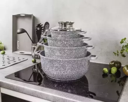 Набор кастрюль Klnberg, серый