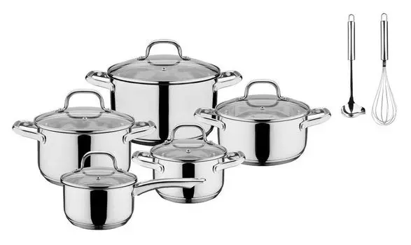 Набор кастрюль Trentino, 12 предметов. ВШВ Gsw