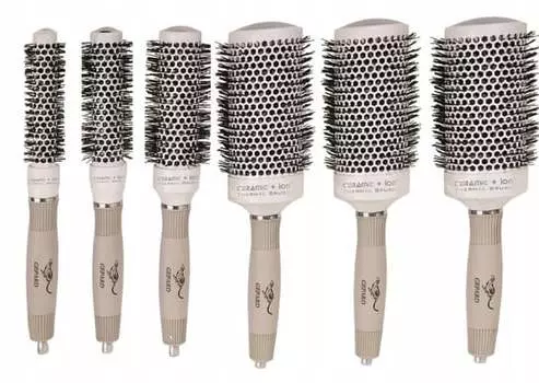 Набор керамических кистей для волос 6шт 19-65мм, Inne