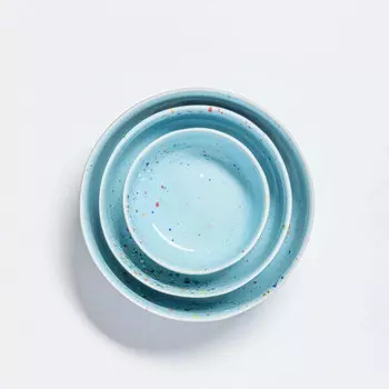 Набор керамических мисок Egg Back Home, голубой