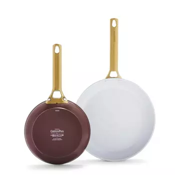 Набор керамических сковород GreenPan Reserve, бургундия / белый