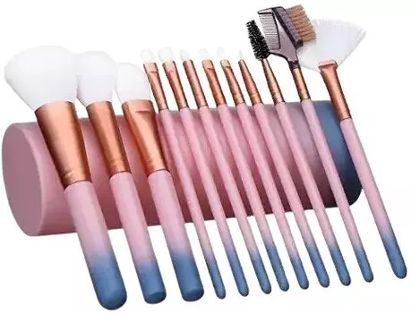 НАБОР КИСТЕЙ 12 ШТ. СВЕТЛО-РОЗОВЫЙ ТРУБ, УРОВЕНЬ Lewer