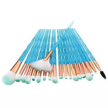 Набор кистей для макияжа Diamond Blue, 20 шт., inna