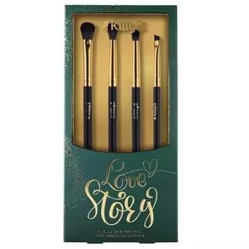 Набор кистей для макияжа глаз Love Story - 4 шт Killys