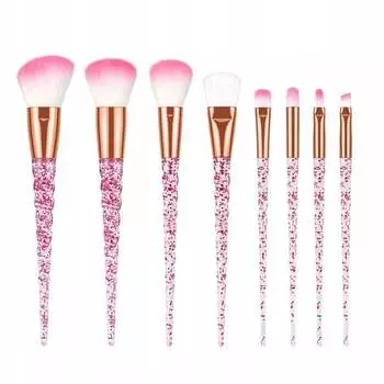 Набор кистей для макияжа, кристалл, 8 шт. Deni Carte