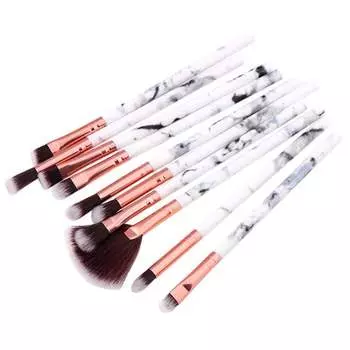 Набор кистей для макияжа Mini White, 10 шт., inna