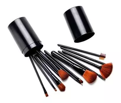 Набор кистей для макияжа в футляре, 12 шт. TopShine