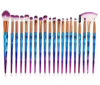 НАБОР КИСТЕЙ ДЛЯ МАКИЯЖА В Стиле Единорога Unicorn MAKEUP AG798, APTEL