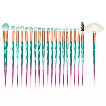 Набор кистей-единорогов, зеленый единорог, 20 шт. Deni Carte