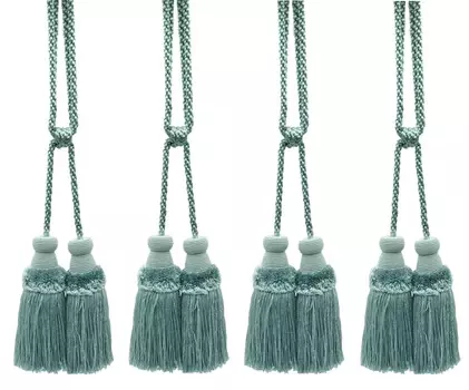 Набор кисточек для штор Decopro Красивые, бирюзовый