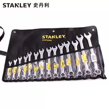 Набор ключей двойного назначения Stanley, 14 предметов, набор рожковых ключей для цветов сливы, 8–24 мм STMT80946-8-23
