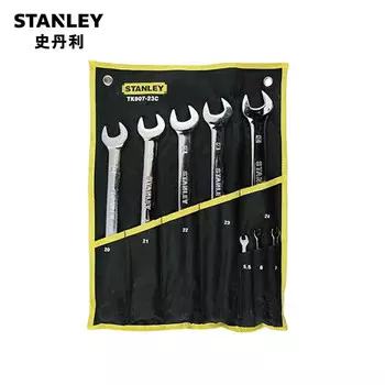 Набор ключей двойного назначения Stanley, метрический полированный, удлиненный двойной открытый ключ Torx, набор из 8 предметов TK907-23C