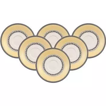 Набор кофейных блюдец audun ferme, 6 шт. Villeroy & Boch, мультколор