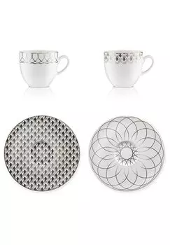 Набор кофейных чашек First.Platinum Vola, muster 002 + 004