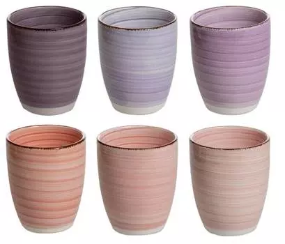 Набор кофейных чашек mykonos, 6 шт. Cookinglife, фиолетовый