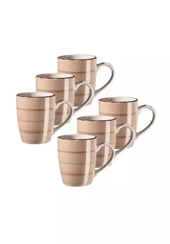 Набор кофейных кружек, фаянс Lumaca MaSer, beige