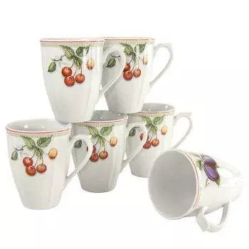 Набор кофейных кружек flora orchard, 6 шт. Creatable, мультколор