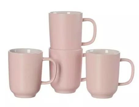 Набор кофейных кружек jasper, 4 шт. Ritzenhoff, розовый