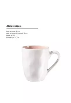 Набор кофейных кружек, керамика Frozen MaSer, berry