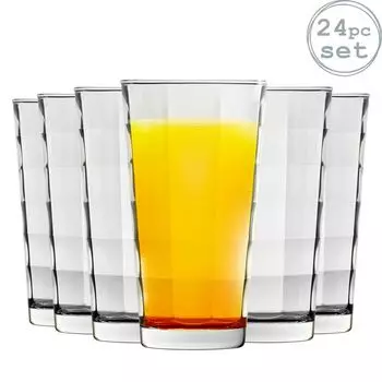 Набор коктейльных бокалов Bormioli Rocco Cube Highball, 365 мл, 24 шт