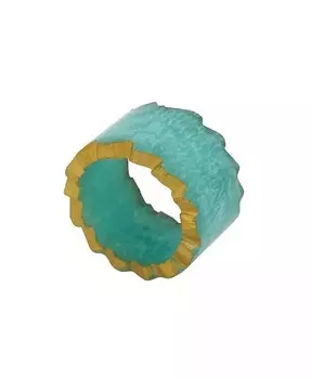 Набор колец для салфеток из смолы Artistry, 4 шт Saro Lifestyle, синий