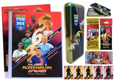 Набор Коллекционных Альбомных Футбольных Карточек Fifa 365 2024 + Премиальные Баночные Пакеты Inna marka