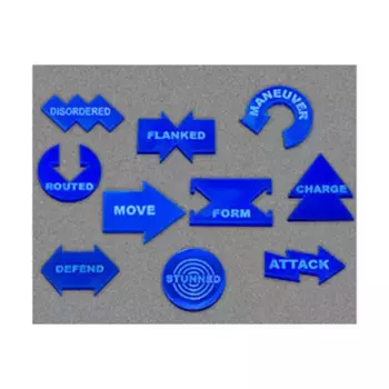 Набор команд № 1 — синий, Token Sets - Commands (Litko Aerosystems)