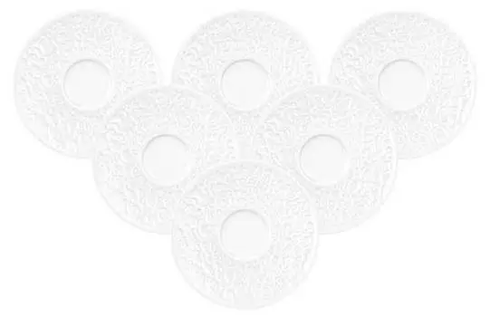 Набор комбинированных блюдец nori home, 6 шт. Seltmann Weiden, белый