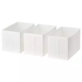 Набор коробок Ikea Skubb 31x55, 3 предмета, белый