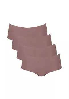 Набор коротких трусов из 4 шт. ZERO Modal 2.0 sloggi, цвет Cacao