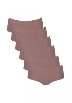 Набор коротких трусов из 6 шт. ZERO Modal 2.0 sloggi, цвет Cacao