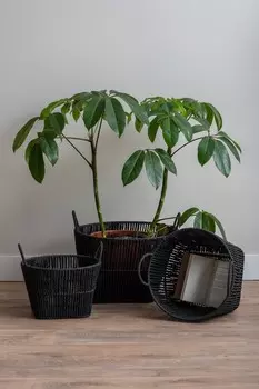 Набор корзин магазинный набор из 3 х корзин Present Time, черный