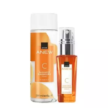 Набор косметики Avon Anew Radiance Vitamin C [сыворотка + тоник]