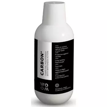 Набор косметики Carbon+ Colutorio de Carbn Efecto Blanqueante Woom, 500 ml
