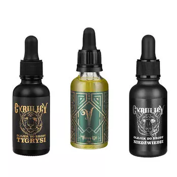 Набор косметики для бороды: масло победы Cyrulicy Trzech Zwycizcw, 30 мл