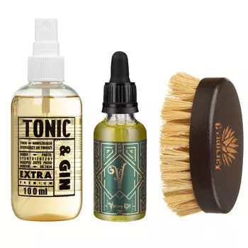 Набор косметики для лица и бороды: тоник для лица gin&tonic Cyrulicy Zwycizcy, 1 шт.