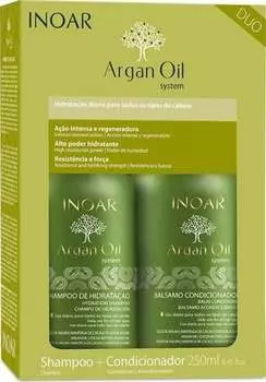 Набор косметики для волос, 2 шт. Inoar Argan Oil Duopack, inna