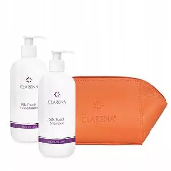Набор косметики для волос, 2 шт + оранжевая косметичка Clarena