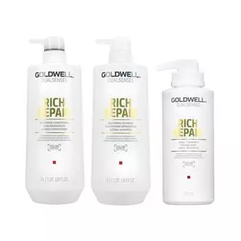 Набор косметики для волос, 3 шт. Goldwell, Dualsenses Rich Repair