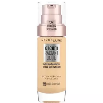 Набор косметики Dream Radiant Liquid Base de Maquillaje + Srum Hidratante Maybelline New York, 24 Golden Beige