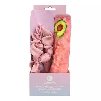 Набор косметики It's Time to Glow Absolutly Complete Set Toalla Desmaquillante and Scrunchie Beautyka, 1 unidad
