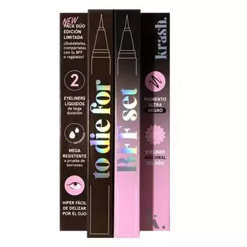 Набор косметики To Die For My Best Friend Limited Edition Eyeliner Set Carbon Black & Safe Word Krash Kosmetics, Set 2