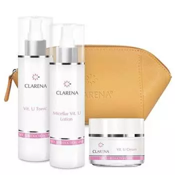 Набор косметики Витамин U, 3 шт + косметичка Clarena