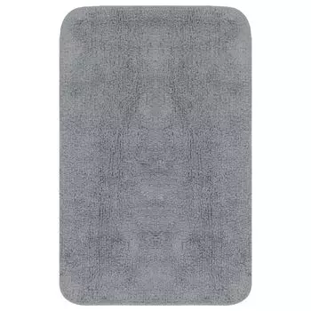 Набор ковриков для ванной Duolm, 3 шт. Серая ткань