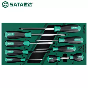 Набор крестовых отверток SATA, 9 предметов, серия T 09913A